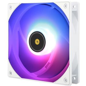 Thermalright TL-E12W-S V3 CPU-ventilatorkoeler, met hoge snelheid van 2000 omw/min, 120 mm ventilator met ventilator, computerbehuizing ventilator ARGB (TL-E12W-S V3)