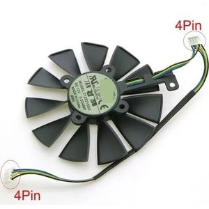 T129215SU 12V 0.5A 87mm VGA-ventilator voor ASUS voor GTX1060 GTX1070 RX480 RX570 grafische kaart koelventilator(T129215SU-B)