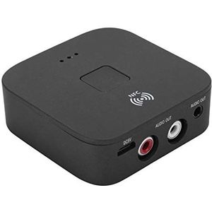 Draadloze Bluetooth-adapter, audio-ontvanger voor tv, 3,5 mm, AUX, draadloze ontvanger voor tv/auto/mobiele telefoons/tablets/laptops, zwart