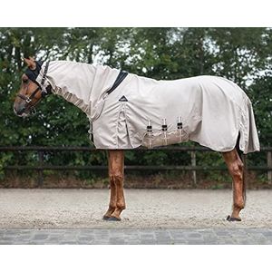 QHP Eczeem deken hoodie hals deel buikslap (110 cm, beige)