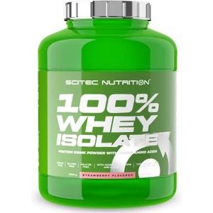 Scitec Nutrition 100% Whey Isolate - Pure Protein Power met BCAA's - Glutamine & Arginine - Suiker- & Glutenvrije Formule, 2 kg, Aardbei