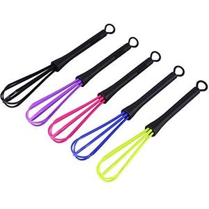Dingln 5PCS Plastic Salon Barber Kappers Haarkleur Dye Cream Whisk Kitchen Balloon Mixer Tool