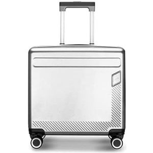 Koffer Kleine bagage USB-oplaadkoffer Dubbele rij Spinner Trolleybagage Instapkoffers Reis- en zakenbagage lichtgewicht