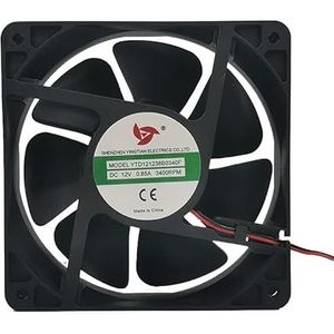 YTD 12V High Air Flow Fan - 3400 RPM, 0.85A, 12038 Size for Optimal