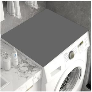 Wasmachine-onderlegger for op het aanrecht, koelkaststofdoek, drogerbeschermer, kiezelaarde, absorberend afveegbaar, for wasmachine en droger thuis(Gray,60x90cm)