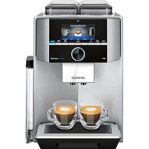 Siemens Eq.9 Plus Connect S700 Koffiemachine, Personalisatie, 2 Bonenreservoirs, Maalwerk, Extra Stil, 1500 Watt