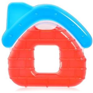 Lorelli Bijtring huis tandhulp, koelbijtring, gevuld met water, vanaf 3 maanden, kleur: rood