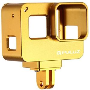 PULUZ® Behuizing Schelp CNC Aluminium Beschermende Kooi met Verzekering Frame voor GoPro HERO5 Actie Camera, Goud