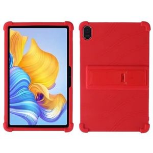 Tablet Case Geschikt for Huawei Honor Pad 8 12 ""HEY-W09 12inch Stand Tablet Cover Soft Silicon Case beschermende Shell(Red)