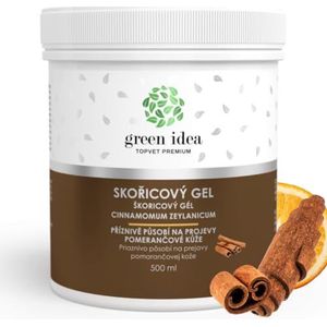 Green Idea - Thermoactieve Crème Gel - 500 ml - Kaneelolie - Anti-Cellulitis