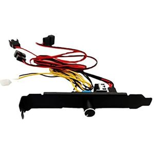 12V 4pin 3pin Snelheidsregelaar Knop 1 tot 3 8 WINDELING Universele Computerregelaar Pc Case Cooling Fan Hub Easy Install Praktal(Without bag net)
