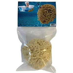 Babybad Zachte Natuurlijke Hypoallergene Premium Sea Wol Spons 4-5 inch Bevordert een romig schuim dat kalmeert en voorzichtig reinigt. door Awesome Aquatic ® Creëert de perfecte bad- en douche-ervaring in huis