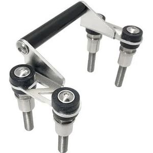 Motorfiets Mobiele Telefoon Houder Navigatie Houder Vervangende Onderdelen Voor F700GS F800GS F700 GS F 700GS F800 GS 2008-2017 (Color : B- Bracket Silver)