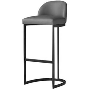 Retro Barstoel Barstoel Eenvoudig Thuis Rugleuning Goud Woonkamer Aanrecht Barkruk Barstoel Bar Receptie Kinderstoel Design Barstoel(Black,A)