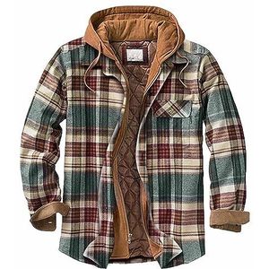 Flanellen Overhemdjack - Geruit - Heren - Lange Mouwen - XXL