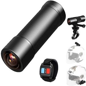 VSYSTO full HD 2K motorcamera, stuur dash cam, oortelefoons, ultra groothoek 170° fisheye lens, full body waterdicht sterrenlicht nachtzicht, WIFI en G sensor video lus (H-B-K5X)