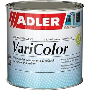 Gekleurde lak acryllak ADLER Varicolor in vele tinten, op waterbasis 375 ml RAL6019 witgroen