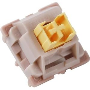 JJCFGRDM SMD RGB 5-pins stille perzik citroen MX schakelaar OTM voor GK61 GK64 MX mechanisch toetsenbord (kleur: perzik 200 stuks)