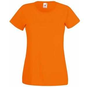 Fruit Of The Loom - Shirt met korte mouwen - dames, Oranje., L