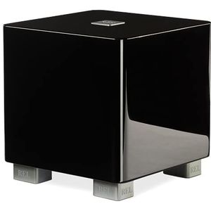 REL Acoustics T/5x Subwoofer, 8 ""Down-Firing Driver, Pijl Draadloze Poort, Hoogglans Zwart