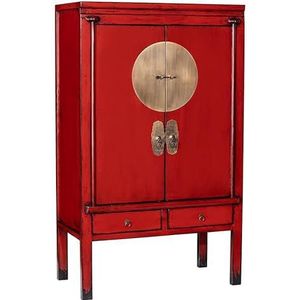 Colours of the Orient - Chinese Bruidskast - Rood - Oosterse Kast - Handgemaakt