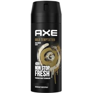Axe Men Gold Temptation Deodorant/Bodyspray, verpakking van 6 stuks, 150 ml