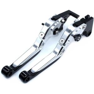 SPAMFAFGHQ Voor SUZUKI GSX-S750 2011-2016 2017 2018 Motoraccessoires Verstelbare Remhendel Koppelingshendels(Zilver)