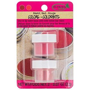 Life/Party Lip Balm Color 2pc Mica Merlot/Red