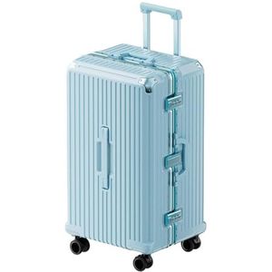 Koffer Handbagage Koffers met wielen Aluminium framebox Sterke en duurzame anti-kras trolleykoffer Verdikte koffer Lichtgewicht Harde Bagage (Color : B, Size : 30in)