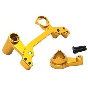 Afstandsbediening auto-accessoires Metalen verbeterde stuurcomponenten geschikt for Weili 1/10 104072 104001 104002(Yellow)