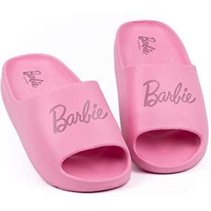 Barbie Girls Sliders Kids Teens Roze Iconische Doll Logo Sandalen | Beachwear Badmode Zomer Schoeisel Schoenen