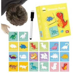 Legpuzzel voor kleuters, kleuterpuzzels speelgoed,10 STKS Cartoon puzzel speelgoed | Educatief speelgoed voor kinderen van 0-3 jaar, leerspeelgoed, hersenkrakerbord, STEM-speelgoed