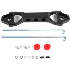 Auto motorbevestigingen Aangekomen 140mm/190mm billet aluminium auto accu bevestigingsbeugel beugel houder 14cm 19cm BTD038 Bovenste beugel vandemotor(140mm Black)