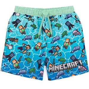 Minecraft zwemshorts voor jongens | Blauwgroene OF groene kruiperopties | Kinderen Tieners Creeper Steve Alex TNT Explosieve Personages Gamer Zwembroek Zwembroek Trunks