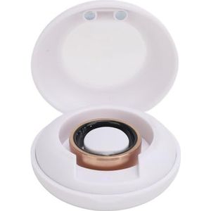Smart Ring Health Tracker Slaapmonitoring Stappentelling IP68 Waterdicht Draagbare Smart Ring met APP en Oplaadetui voor Mannen en Vrouwen Goud (19,9 mm/0,78 inch)