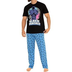 Marvel Heren Pyjama Black Panther Blauw Large