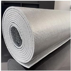HBOOMOEM Folie Isolatie Warmtereflecterende，Aluminiumfolie En Parel Katoen Thermische BarrièRe，Geschikt Voor Vloeren, Zolders, Garages, Ramen, Schuren, Auto'S En Kennels.(900CM/354.3IN,0.5CM/0.2IN)