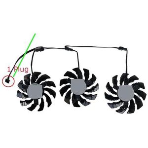 GPU-videokaartventilator, GA81S2U, PLD08010S12HH, 3 stuks/set, voor Gigabyte RTX 3060 Ti 3060Ti Gaming OC voor voor(1 Power Plug GA81S)