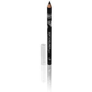 lavera Soft Eyeliner zwart ∙ Kajal Liner ∙ Nauwkeurige eyeliner ∙ Natural & innovatieve make-up ✔ veganistisch ∙ Bio plantaardige werkzame stoffen ∙ Natuurcosmetica 1 stuk (1 x 1 g)