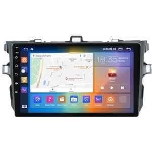 Android 14 Autoradio Stereo voor T-oyota Corolla (2006-2013) 9 Inch Touchcreen Multimedia Speler met Draadloze Carplay Android Auto 2 Din GPS Navigatie FM RDS Bluetooth 5G-WiFi SWC DSP,M100s