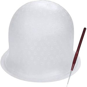 Hoogtepunt Caps met Kleurende Haar Haak, Glazuur Kleurende Hoed, Professionele Salon Siliconen Kappers Gereedschap