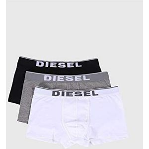 Diesel UMBX-damienthreepack boxershorts voor heren, verpakking van 3 stuks, meerkleurig (Dark Grey Melange/Black/Bright White E3843-0jkkb), L