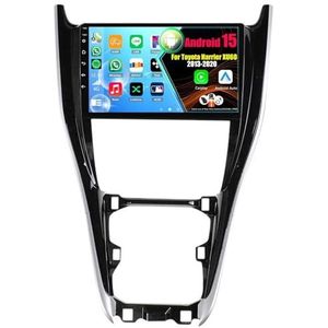 Android 15 Autoradio Voor Toyota Harrier XU60 2013-2020 met Draadloze Carplay Android Auto, 9 Inch Autoscherm Soporta Bluetooth WIFI GPS FM/RDS(8Core(8+256GB))