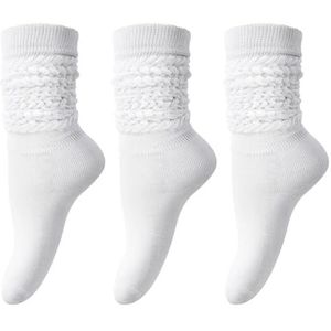 DRESHOW Slouch Sokken voor Vrouwen Zachte Dikke Gestapelde Sokken Gebreide Extra Lange Gestapelde Sokken Knie Lange Boot Scrunch Sok