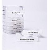 CaliCosy - 7-daagse Pillendoos - Wit - Compact - 10 x 7,5 x 4,5 cm