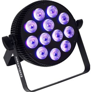 ALGAM LIGHTING - SLIMPAR 1210 HEX - LED-spot - 12 x LED 10W RGBW, barnsteen en UV - IP20-225 x 70 x 220 mm