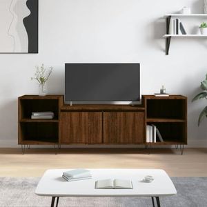 AJJHUUKI Entertainment Centra & TV Stands Tv-meubel Bruin Eiken 160x35x55 cm Engineered Houten Meubels