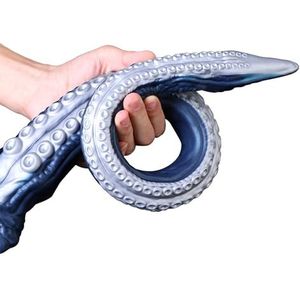 L (65 cm) dieptespel tentakeldildo met zuignap, platina-siliconen, Nothosaur ABYSS II monster, lange anale dildo, extreem seksspeelgoed voor vrouwen mannen, octopus, dildostaart, buttplug heren,