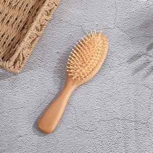 Houten kam professionele luchtkussen haaruitval massage borstel haarborstel kam hoofdhuid haarverzorging gezonde bamboe kam (maat : 14)