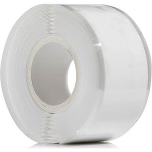 YoiYee Witte zelfversmeltende tape - waterdicht, zelfsmeltend siliconenrubber voor sanitair, lekstop, pijpafdichting, slangreparatie en elektrische isolatie - 3 m x 25 mm